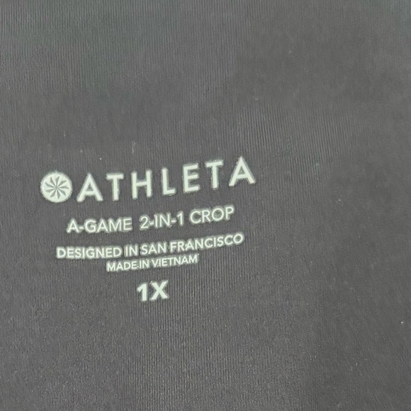Athleta A game 2 in 1 crop leggings and tennis skirt combo - Picture 4 of 4